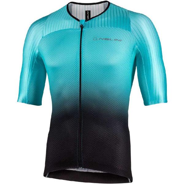 NALINI New Ergo Fit Korte Mouwen Fietsshirt Heren - Turquoise / Black - L