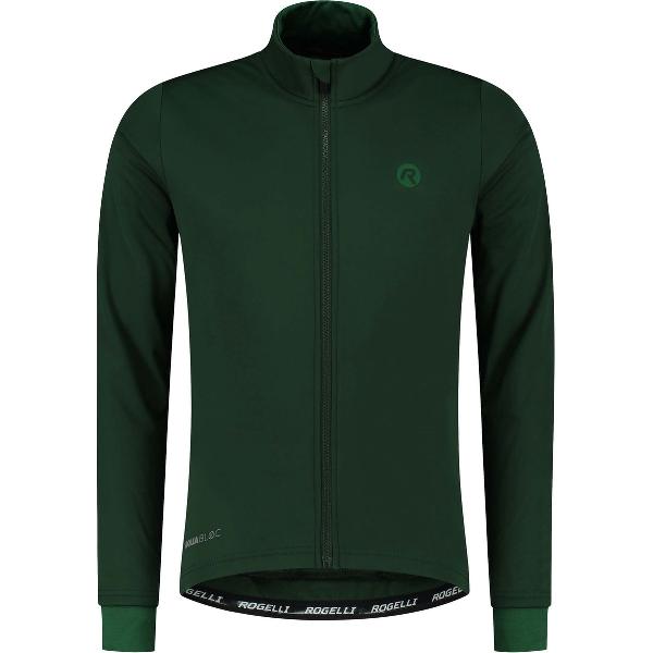 Rogelli Essential Fietsjack - Heren - Winterjack - Legergroen - Maat M