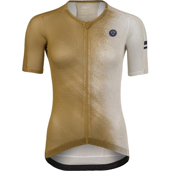 AGU High Summer Fietsshirt IV Trend Dames - Bruin - XS - Extra Ademend - UV bescherming