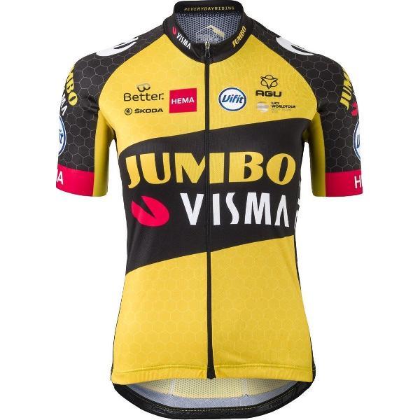 AGU Replica Fietsshirt Team Jumbo Visma Dames - Geel - L