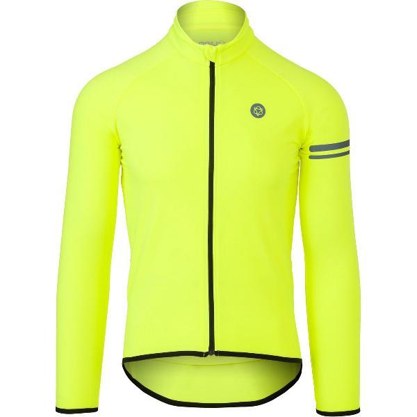 AGU Thermo Fietsshirt Lange Mouwen Essential Heren - Geel - XXXL