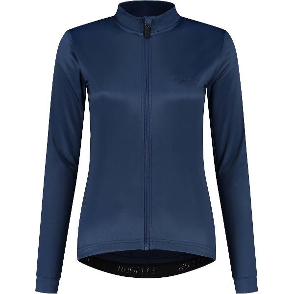 Rogelli Core Fietsshirt - Lange Mouwen - Dames - Donker Blauw - Maat XS