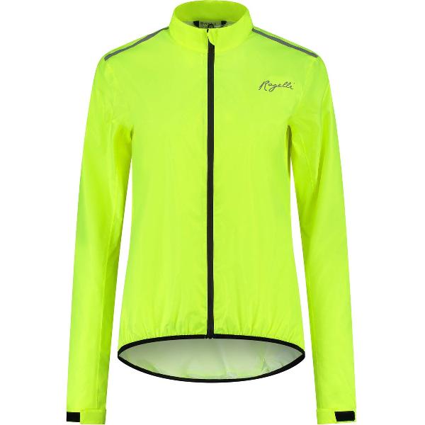 Rogelli Core Regenjas - Fietsregenjack - Dames - Fluor-Geel - Maat L