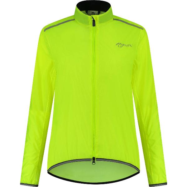 Rogelli Essential Regenjas - Fietsregenjack - Dames - Fluor-Geel - Maat M