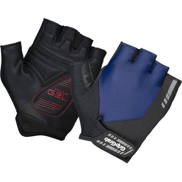 GripGrab - ProGel Padded Korte Vinger Zomer Fietshandschoenen - Navy - Unisex - Maat S