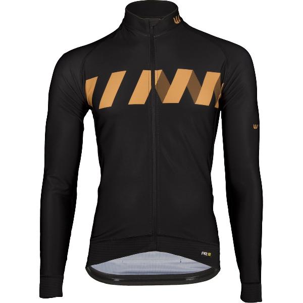 Vermarc Winn Fietsshirt Lange Mouwen Zwart Goud