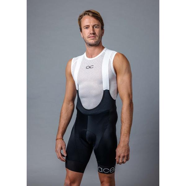 Acelera Professional Fietsbroek Heren met Zeem - Wielrenbroek - Wielerbroek - Mountainbike - Bibshort - Spinning - Fietskleding - Koersbroek - Kort - Bretels