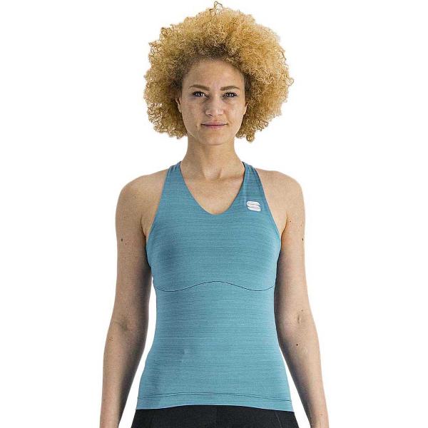 Sportful Fietsshirt Mouwloos Blauw Dames - Kelly W Top Berry Blue-L