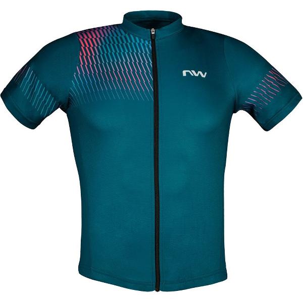 Northwave Origin Jersey Met Korte Mouwen Blauw L Vrouw