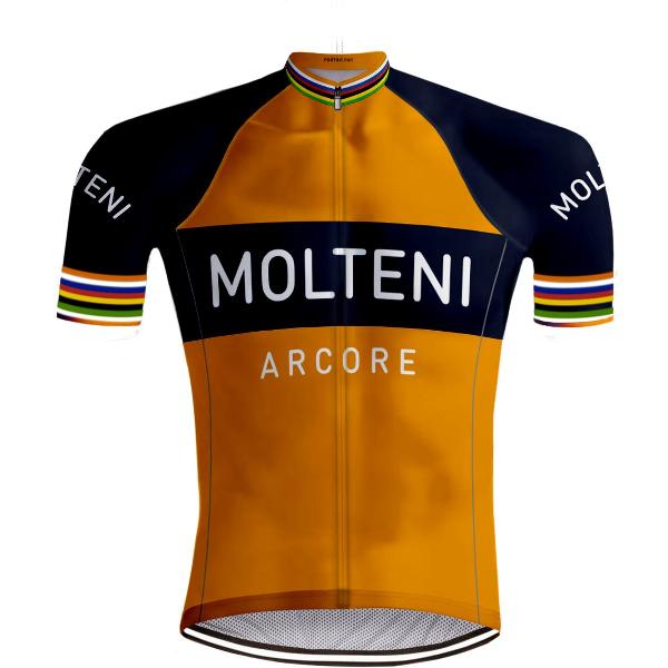 Retro Wielershirt Molteni Oranje - REDTED (XL)