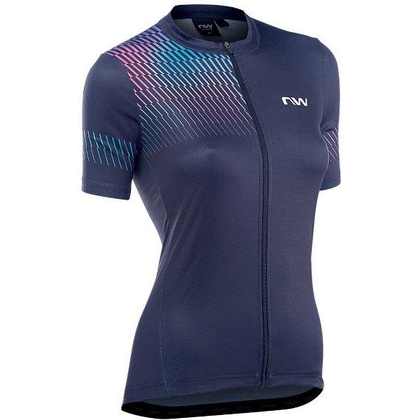 Northwave Origin Jersey Met Korte Mouwen Blauw M Vrouw