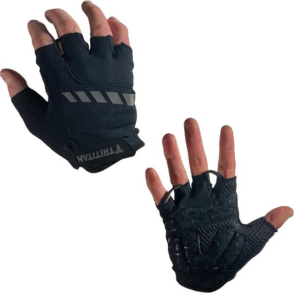 TriTiTan Cycling Gloves Summer - Fietshandschoenen - Zwart - XXL