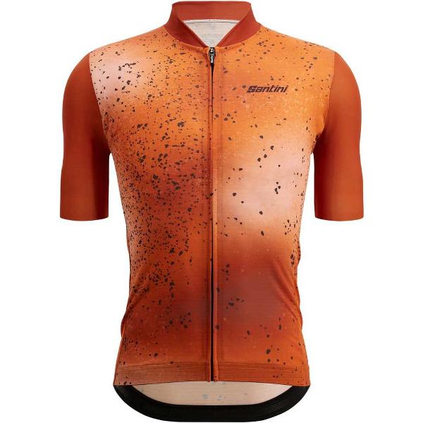 Santini Fango Korte Mouwen Fietsshirt Oranje S Man