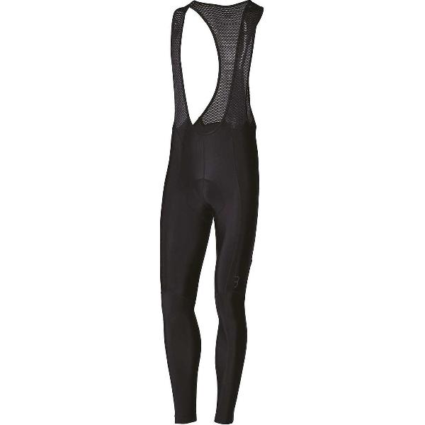 BBB Cycling Quadra Lange Fietsbroek Heren met Zeem en Bretels - Thermo Wielrenbroek - Fiets Broek - Zwart - Maat XXXL - BBW-184