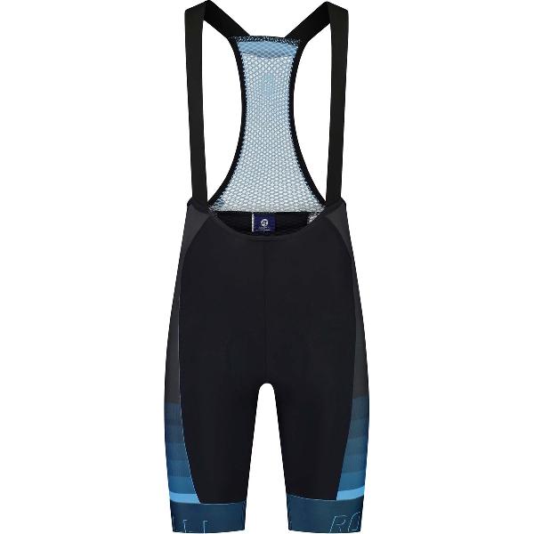 Rogelli Hero II Korte Fietsbroek - Met Bretels - Heren - Blauw, Zwart - Maat M