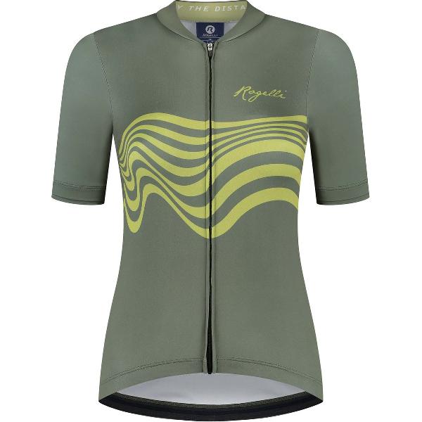 Rogelli Diaga Fietsshirt - Korte Mouwen - Dames - Groen - Maat XS