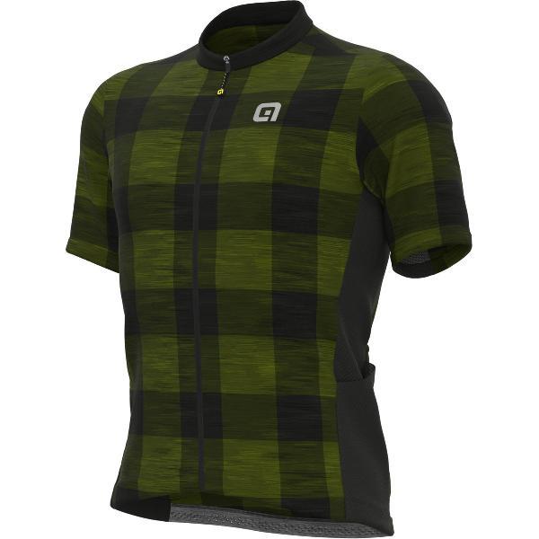 Ale Fietsshirt Korte Mouwen Off-Road Gravel Scottish - Geel - XXL - Valt klein