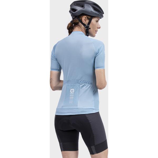 Ale Dames Fietsshirt Korte Mouwen R-EV1 Silver Cooling - Blauw - L - Valt klein