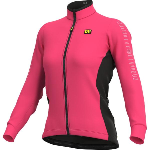 Ale Dames Fietsshirt Lange Mouwen Solid Fondo - Zwart - M - Valt klein