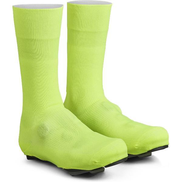 GripGrab - Flandrien Knitted Waterproof Wielren Overschoenen - Unisex - Geel Hi-Vis - Maat S