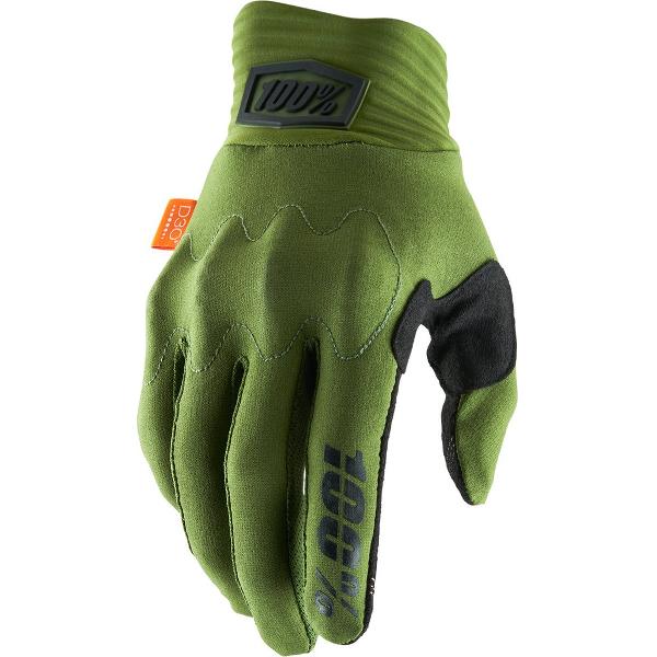 100% MTB Cognito Gloves D3O - Army Green - S