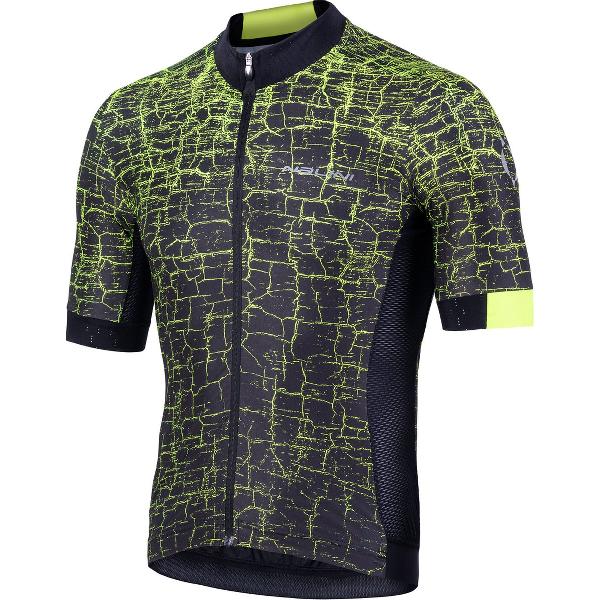 Nalini Naranco 2.0 AIS shirt korte mouw Zwart/Geel Maat XL