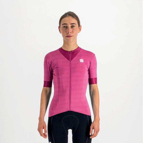 Sportful Fietsshirt Korte Mouwen Paars Dames - Kelly W Short Sleeve Jersey Cyclamen-XL