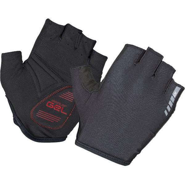 GripGrab - Solara Mesh Padded Korte Vinger Zomer Fietshandschoenen Zondoorlatend - Zwart - Unisex - Maat S