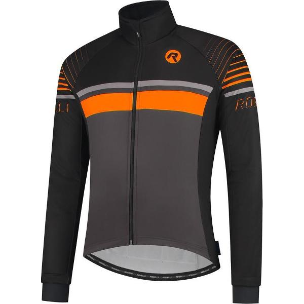 Rogelli Hero Fietsjack Winter - Heren - Grijs, Zwart, Oranje - Maat M