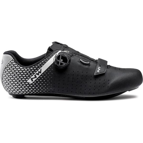 Northwave Fietsschoenen - Maat 46 - Unisex - zwart/zilver