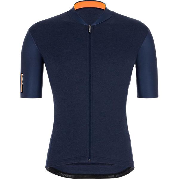 Santini Fietsshirt Korte mouwen Blauw Heren - Color S/S Jersey Nautica Blue - M