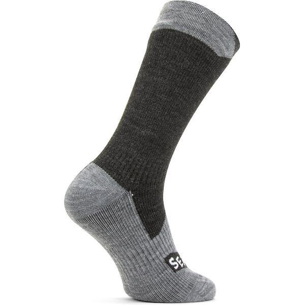 SealSkinz All Weather Mid Length - Black-grey marl - Maat S