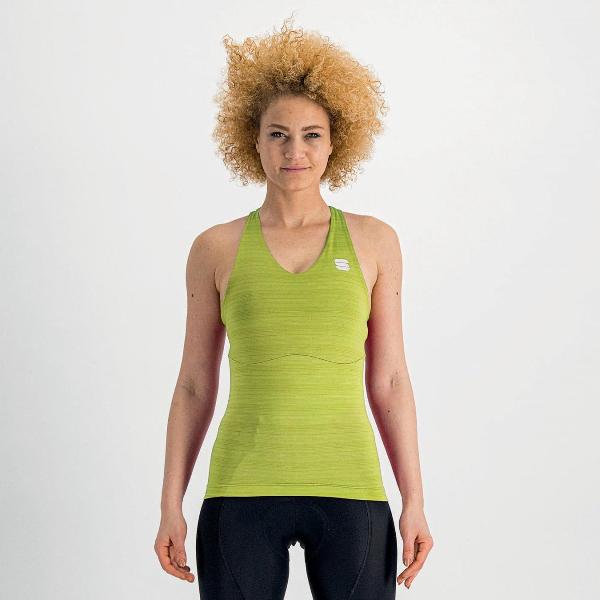 Sportful Fietsshirt Mouwloos Groen Dames - Kelly W Top Guacamole-L