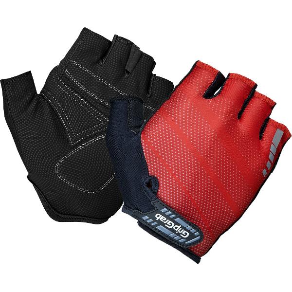 GripGrab - Rouleur Padded Korte Vinger Zomer Fietshandschoenen - Rood - Unisex - Maat S