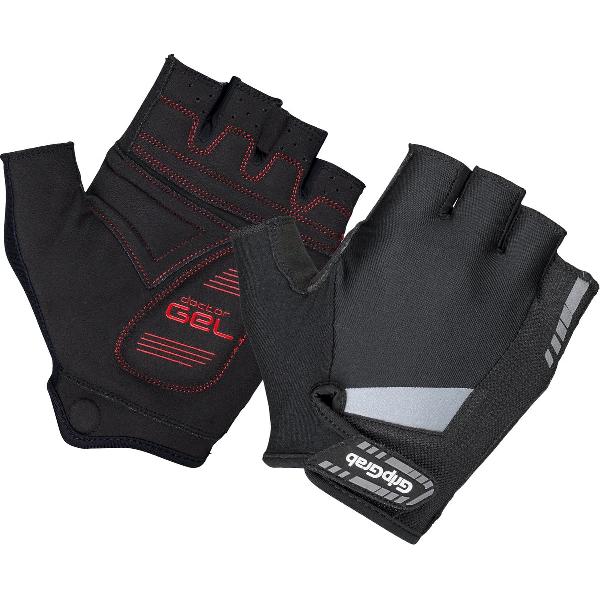 GripGrab - SuperGel Padded Korte Vinger Zomer Fietshandschoenen - Zwart - Unisex - Maat XL