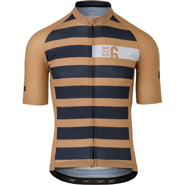 AGU Classic Fietsshirt V SIX6 Heren - Bruin - XXL