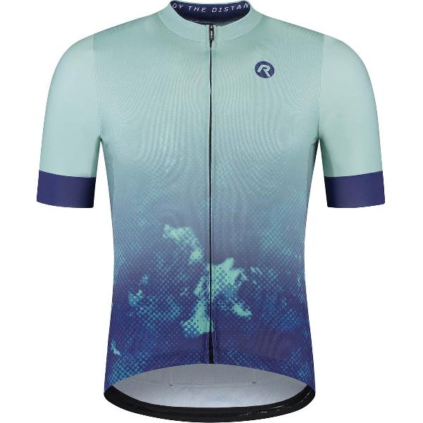 Rogelli Nebula Fietsshirt - Korte Mouwen - Heren - Blauw - Maat L