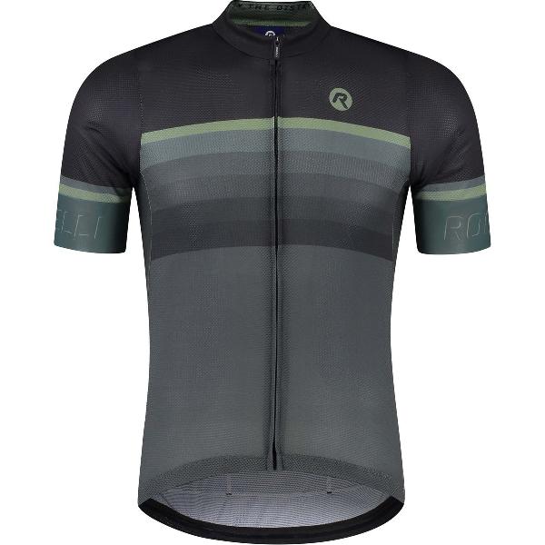 Rogelli Hero II Fietsshirt - Korte Mouwen - Heren - Groen, Zwart - Maat L