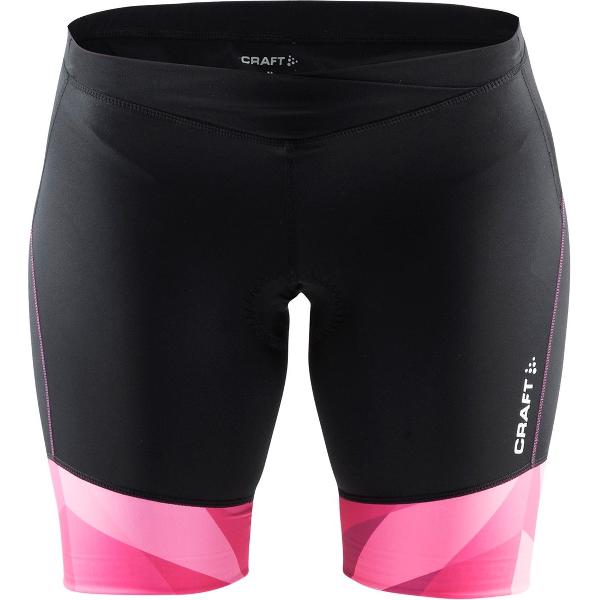 Craft - Velo Shorts Fietsbroek - Dames - Zwart/Roze - Maat XS