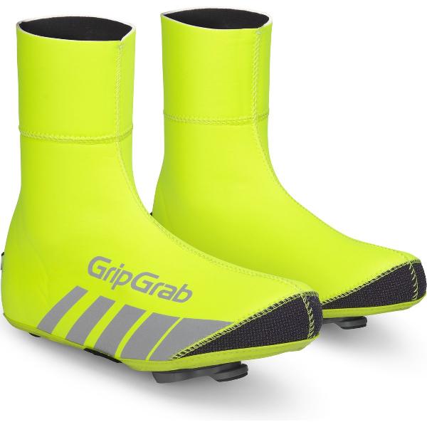 GripGrab - RaceThermo Hi-Vis Waterproof Winter Wielren Overschoenen - Geel Hi-Vis - Unisex - Maat S