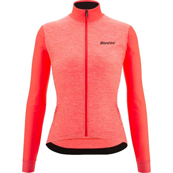 Santini Colore Puro - Women'S Thermal Jersey ROOD - Maat XS