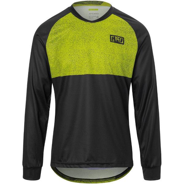 Giro Roust Longsleeve Jersey Heren, zwart/geel