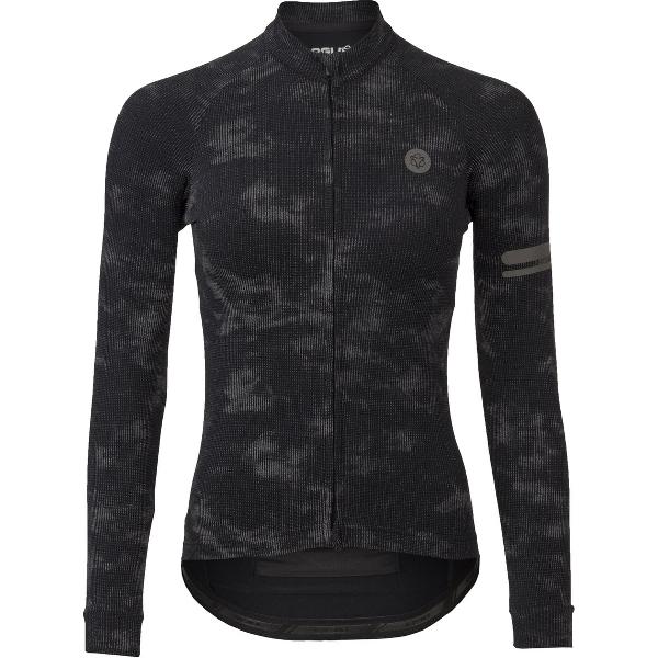 AGU Reflective Fietsshirt Lange Mouwen Essential Dames - Reflection Black - L