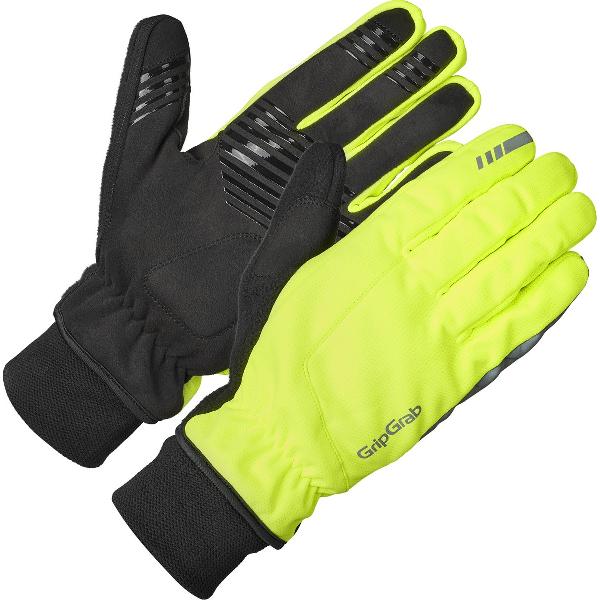 GripGrab - Windster 2 Windproof Winter Fietshandschoenen - Geel Hi-Vis - Unisex - Maat S