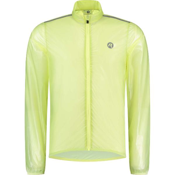 Rogelli Emergency Regenjas - Fietsregenjack - Heren - Fluor - Maat 3XL