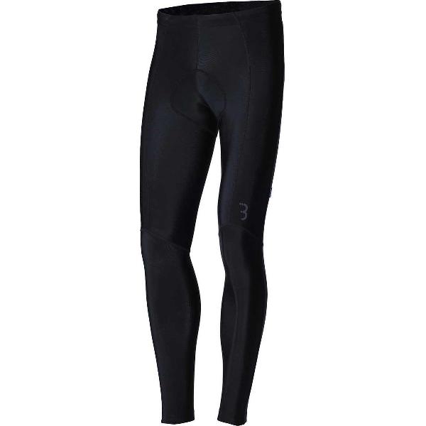 BBB Cycling Quadra Lange Fietsbroek met Zeem - Zonder Bretels - Thermo Wielrenbroek - Fiets Broek 5-15 Cº - Zwart - Maat L