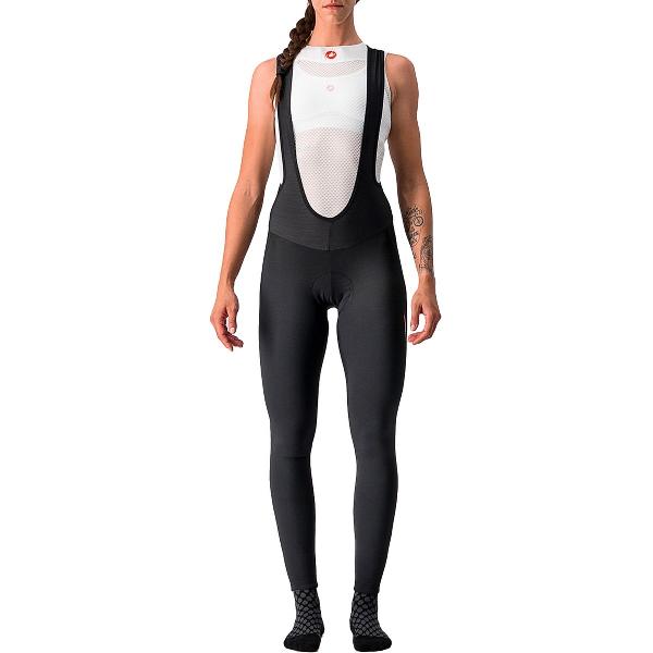 CASTELLI Meno Wind W Bibtight / Fietsbroek lang dames Black-S