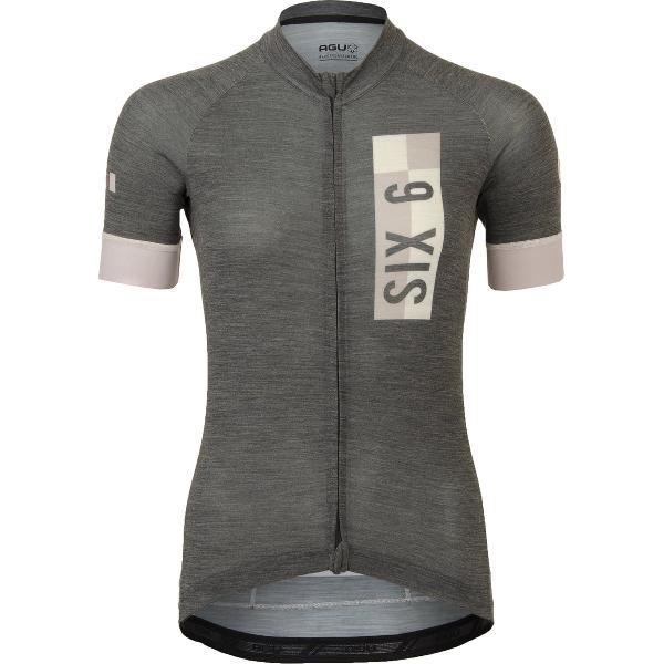 AGU Solid Merino Fietsshirt III SIX6 Dames - Zwart - L