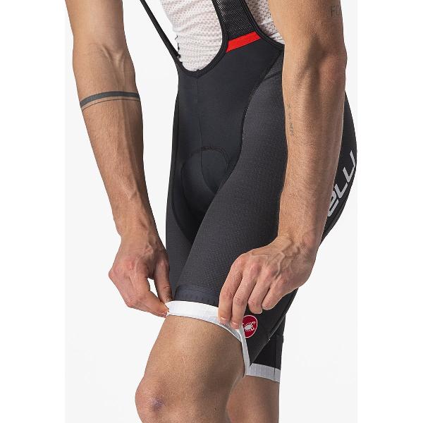 Castelli Koersbroek Heren Zwart Zilver - COMPETIZIONE KIT BIBSHORT BLACK SILVER GRAY-3XL