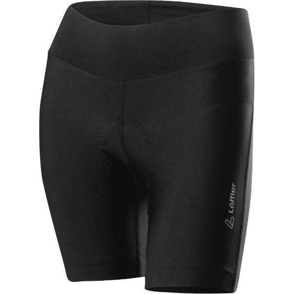 Löffler Fietsshort Dames Extra Kort Polyamide Zwart Maat 36